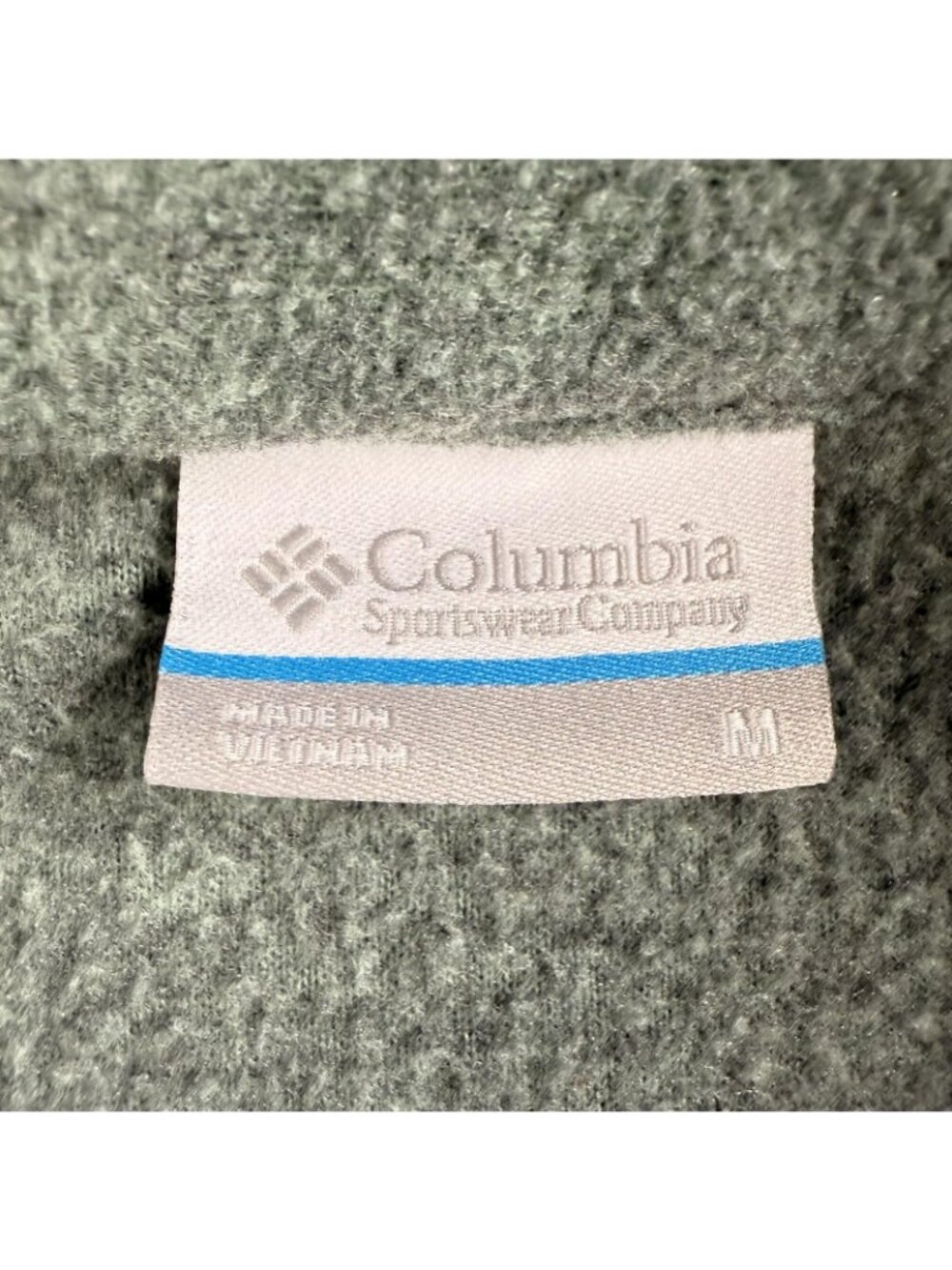 Columbia Jacket Womens Medium Green Fleece Full Zip Lightweight Pockets Hiking - Picture 3 of 13